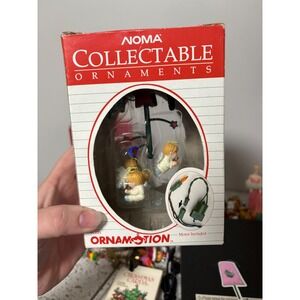 HTF Noma Collectable Ornaments Angel‎ Ornamotion Rotating Christmas Tree Decor